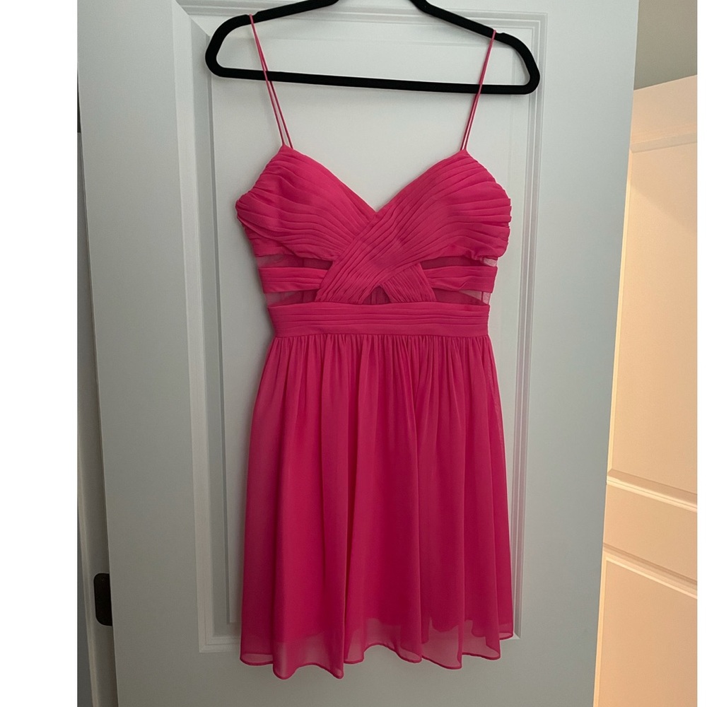 Hot pink mini dress size 9/10